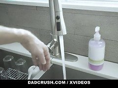 Bad Daddy Spanks and Fucks His Poor Stepdaughter (Brie Klein)