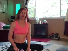 Beautiful taut Yoga trousers