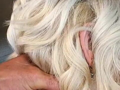 Stor kukk, Store pupper, Svart, Blond, Kukk suging, Raseblandet, Milf, Shemale
