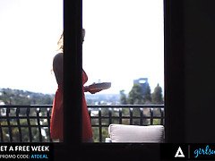 Rachael Cavalli seduces teen neighbor Laney Grey with pussy licking and fingering frenzy!