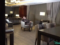 Awesome curvy PAWG babe shows off monster boobs - big naturals