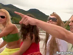 Amateur, Groupe, Embrassement, Léchez, Orgie, De plein air, Fête, Chatte