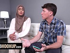 Sophia Leone & Rion King share a hot hijab hookup with Professor Vile College