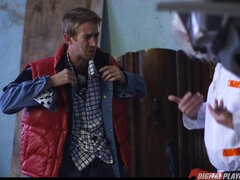 Busty MILF likes sperm on her big tits