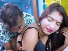 Grote kont, Grote mammen, Bruinharig, Rondborstig, Stel, Indisch, Natuurlijke tieten, Tieten likken