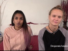 Grote lul, Grote mammen, Vrouw, Hd, Indisch, Interraciaal, Moeder, Nat