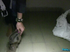 Amatør, Blond, Europeisk, Hardcore, Penger, Utendørs, Synsvinkel, Kikker