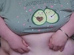 Goddess Bathroom Belly Play