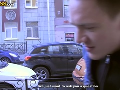 Store bryster, Brunette, Komme på ansigtet, Penge, Trekant