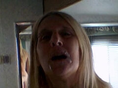 Blonde Housewife Deep Dee Sucks BBC and Eats Cum in Homemade HD Video