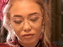 Rika Fane cuckolds her husband with a hot HD video of herself getting fucked hard