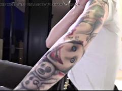 Amatør, Europeisk, Fransk, Tysk, Hd, Kort hår, Tattovering