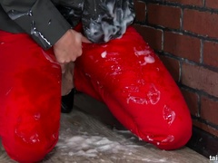 Pompino, Brunetta, Buco della gloria, Masturbazione, Naturale, Mutandine, Fumando   smoking, Bagnata