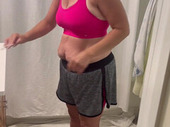 Amatør, Røv, Stor røv, Store bryster, Ældre kvinde, Nøgen