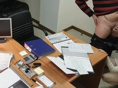 Ερασιτέχνης, Σε στάση σκύλου στα τέσσερα, Σπιτικό, Ώριμη γυναίκα, Γραφείο, Γραμματέας, Πουτάνα