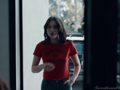 Meia nove, Traseiro, Banheiro, Peitos grandes, Morena, Jeans, Lambendo, Xoxota