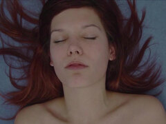 素人, チェコ, 指いじり, オナニー, オーガズム, 現実, 赤毛, 一人