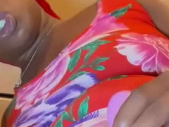 Amateur, Noire, Noir ébène, Masturbation, Orgasme, Chatte, Solo, Jouets