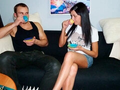 Pauzão, Boquete, Transar de quatro, Feito em casa, Melharucos naturais, Magrinha, Adolescente, Tetas