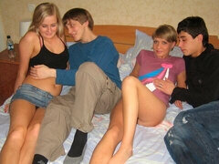 Amatör, Stor stjärt, Stor kuk, Stora tuttar, Avsugning, Fyrkant, Orgie, Tonåring