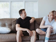 Cul, Blonde, Frère, Queue, En levrette, Léchez, Seins naturels, Chatte