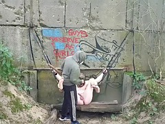 Amatør, Trældom, Par, Fødder, Homoseksuel, Tysk, Udendørs, Spanking