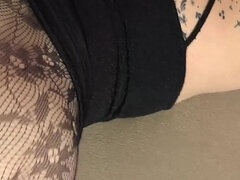 Ερασιτέχνης, Πίπα, Μελαχροινή, Γυμνό αρσενικό, Ζευγάρι, Χύσιμο, Ώριμη γυναίκα, Καλσόν με τρύπα στον καβάλο