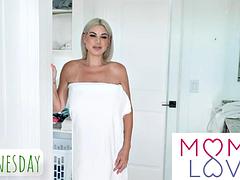 美人, デカチン, デカパイ, フェラチオ, 熟年, 淫乱熟女, 義母, オッパイの