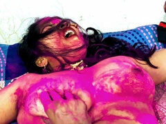 Perse, Iso kaunis nainen, Suihinotto, Pariskunta, Kotitekoinen, Intialainen, Vanhempi