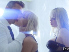 Rubia, Mamada, Ffm, Sexo duro, Flaco, Adolescente, Trio, Tetas