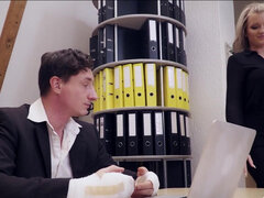 Duże cycki, Blondynka, Wytrysk, Kutas, Europejski, Niemiecki