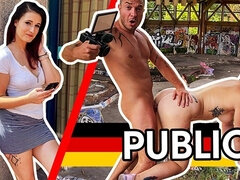 Stor stjärt, Tysk, Hardcore, Hd, Pov, Offentlig, Verklighet, Rödhårig
