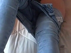 Hembra, Casero, Jeans, Masturbación, Madres para coger, Solo