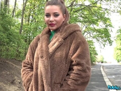 Haastattelu, Isot tissit, Suihinotto, Kyrpä, Eurooppalainen, Naamallinen, Ranskalainen, Ulkona