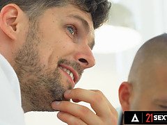 Kont naar mond, Grote mammen, Blond, Sperma shot, Diep in de keel, Sperma in gezicht, Hd, Trio