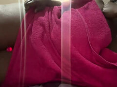 아프리카인, 크고 아름다운 여자, 흑인, 나이든, 자연의 가슴, 혼자, 바이브레이터, 웹캠