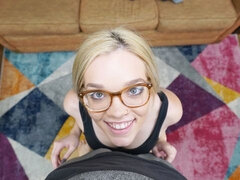 Blondine, Pik sutte, Hundestilling, Barberet, Stripning, Teenager