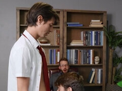 깊은목구멍, 도기스타일, 게이, 그룹, Hd, 보지, 타는, 학생