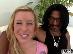 New girl tries a big black dick