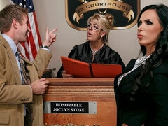 아마추어, 큰 엉덩이, 큰 음경, 오랄섹스, 도기스타일, 사무실, 스타킹, 젖가슴