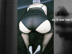 Huge Granny Melons Jerk off Challenge to the Beat - hot solo collection