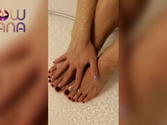 Amateur, Fétiche des pieds, Douche, Solo
