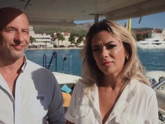 Boat bang with a big boobs blonde who seeks hard sex