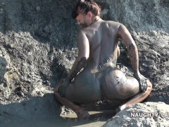 Strand, Barmfager, Skitten, Fetisj, Milf, Offentlig, Alene, Pupper