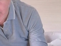 Papa, Européenne, Poilue, Masturbation, Mature, Solo, Webcam