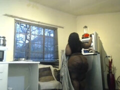 Afrikansk, Stora tuttar, Svart, Hemmagjord, Mogen, Naturliga tuttar, Solo, Webb kamera