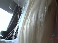 Blondine, Fetish, Fodjob, Hd, Udendørs, Pov