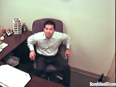 SCANDALOUSGFS - Office Slut Sucks Asian Guys Cock
