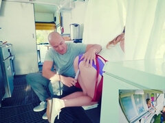 Alex Blake gets some food truck pussy fuck