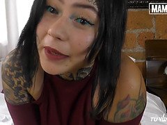 (Evana Marin, Mister Marco) - Inked Goth Latina Gets Her Juicy Pussy Banged By Her New Boyfriend